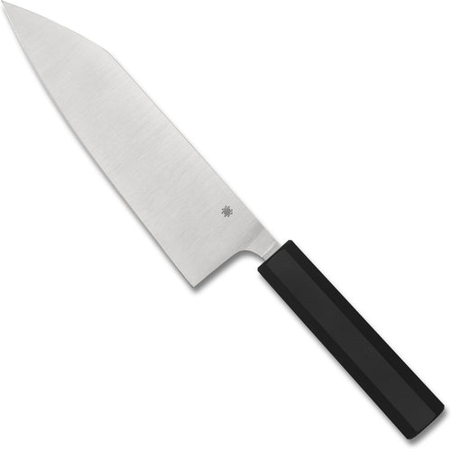 Spyderco Minarai Bunka Bocho 7.83" Fixed Plain Edge Premium Kitchen Knife (K18PBK)