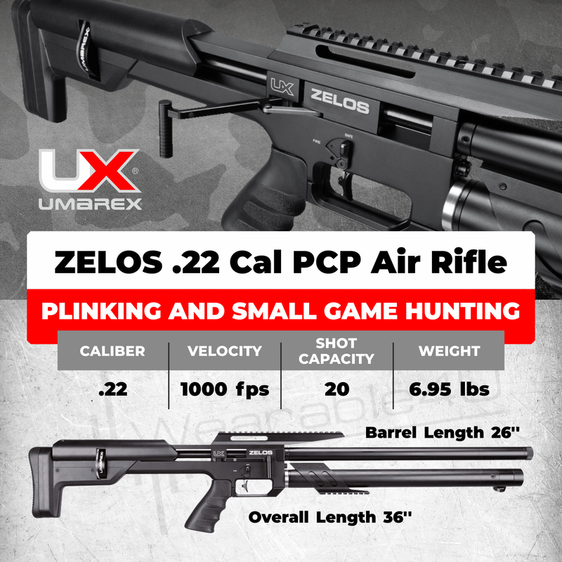 Umarex Zelos .22 Caliber PCP Side-Lever Precision Air Rifle (2251541)