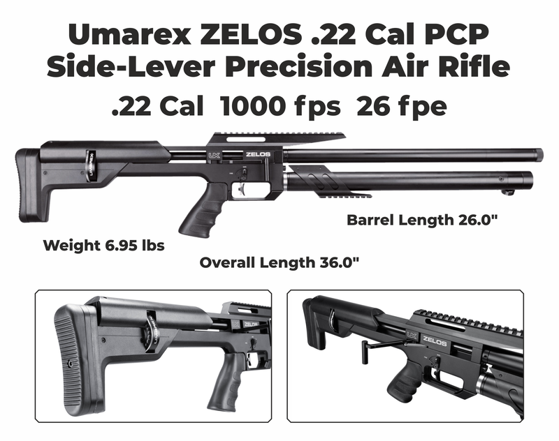 Umarex Zelos .22 Caliber PCP Side-Lever Precision Air Rifle (2251541)