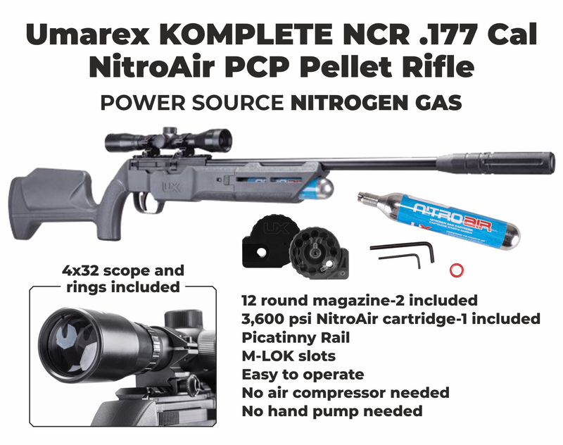 Umarex Komplete NCR .177 caliber Side lever PCP Air rifle (2251556)