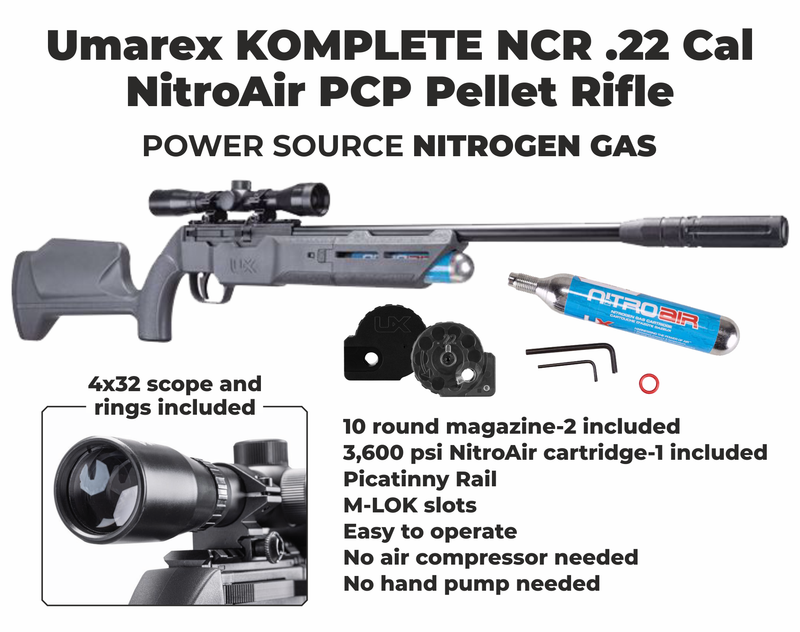 Umarex Komplete NCR .22 caliber Side lever PCP Air rifle (2251558)