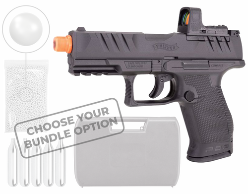 Umarex Walther PDP Compact Optics-Ready 6mm CO2 Airsoft Pistol with RDS8 Red Dot Sight (2272837) with Wearable4U Bundle