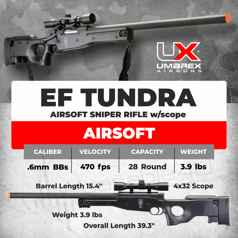 Umarex Elite Force EF Tundra 6 mm Bolt Action Spring Powered Airsoft Rifle (2279565)