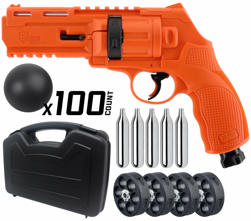 Umarex T4E P2P HDR 50 GEN 2 .50 Caliber, Self-Defense, Home-Defense Launcher (13J, 455fps, Orange, Limited Edition)