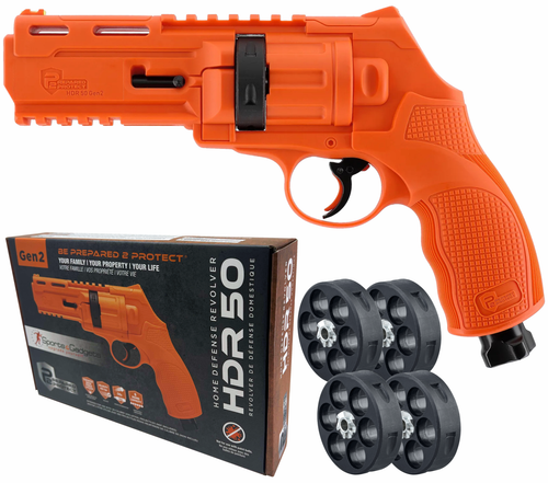 Umarex T4E P2P HDR 50 GEN 2 .50 Caliber, Self-Defense, Home-Defense Launcher (13J, 455fps, Orange, Limited Edition)