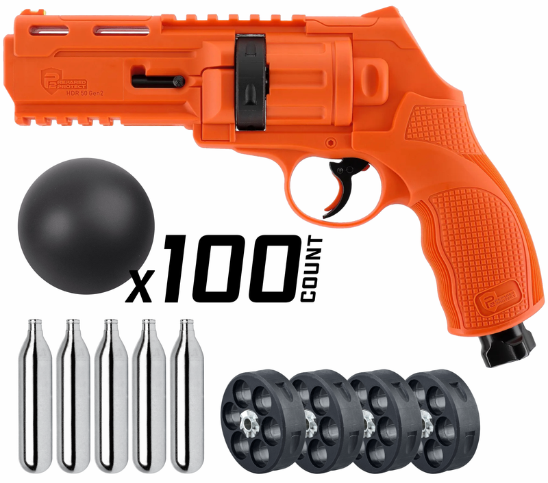 Umarex T4E P2P HDR 50 GEN 2 .50 Caliber, Self-Defense, Home-Defense Launcher (13J, 455fps, Orange, Limited Edition)