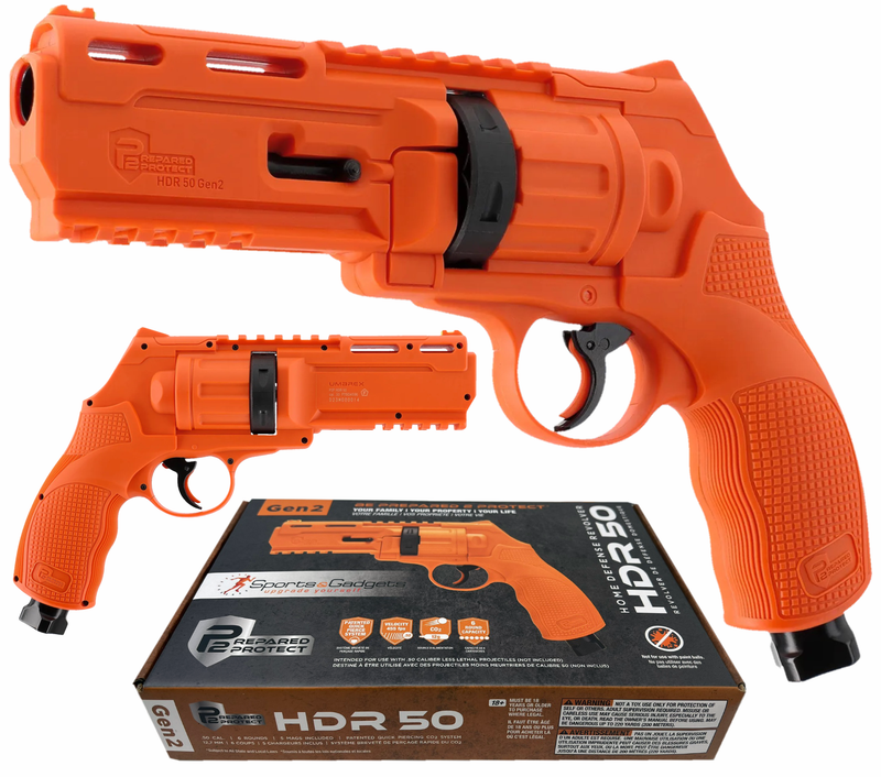 Umarex T4E P2P HDR 50 GEN 2 .50 Caliber, Self-Defense, Home-Defense Launcher (13J, 455fps, Orange, Limited Edition)