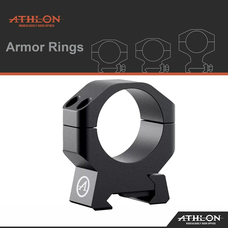 Athlon Optics Armor 30 mm Medium Height (1.05") Rings with Lens Cleaning Pen Bundle