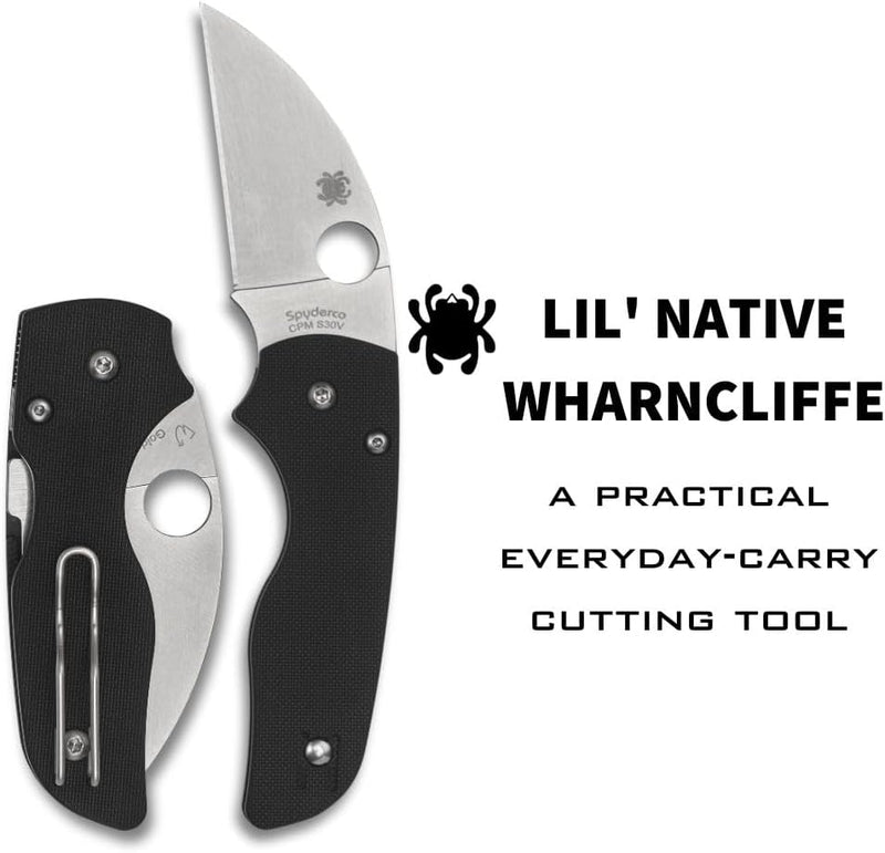 Spyderco Lil' Native G-10 Wharncliffe 2.47" Plain Edge Folding Pocket Knife (C230GPWC)