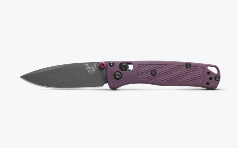 Benchmade Mini Bugout Dark Purple Grivory 2.82" Plain Edge Folding Pocket Knife (533GY-09)