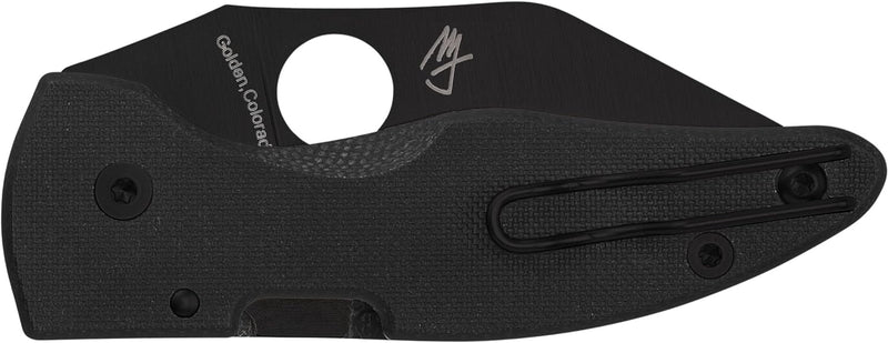 Spyderco MicroJimbo Black G-10 2.45" CPM S30V Folding Pocket Knife (C264GPBK)