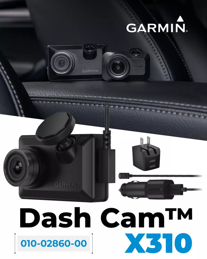 Garmin 4K Touchscreen Dash Cam X310 with a 140-degree Field of View and built-in Clarity Polarizer (010-02860-00)