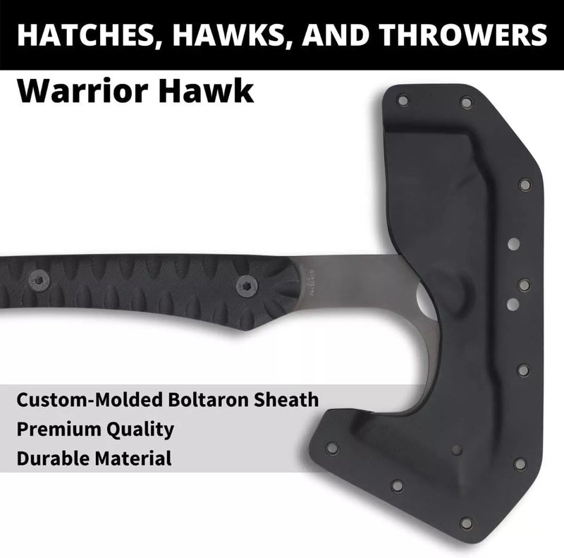 Spyderco Warrior Hawk Tactical Tomahawk D2 Tool Steel G10 Handles with Sheath (H03)