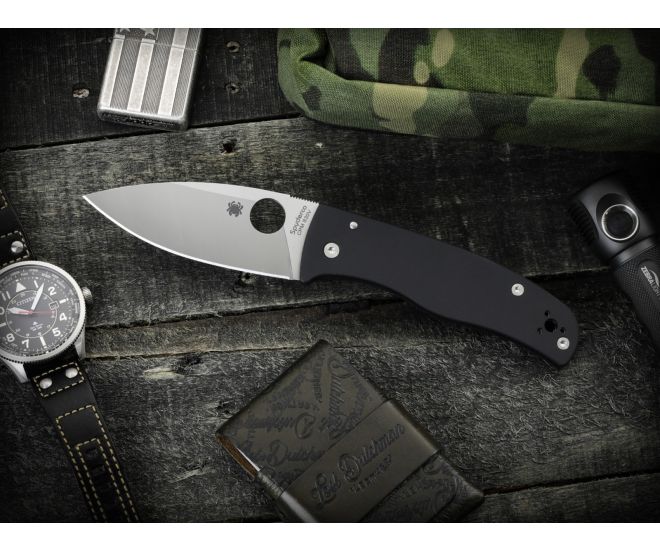 Spyderco Bodacious 3.63" Plain Edge CPM S30V Folding Pocket Knife (C263GP)