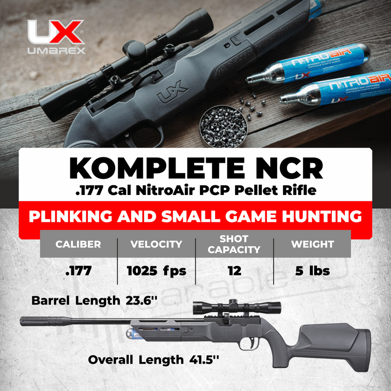 Umarex Komplete NCR .177 caliber Side lever PCP Air rifle (2251556)