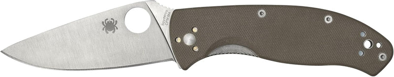 Spyderco Tenacious Brown 3.35" G-10 CPM M4 Folding Pocket Knife (C122GBNM4P)