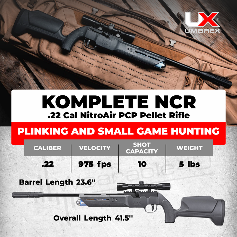 Umarex Komplete NCR .22 caliber Side lever PCP Air rifle (2251558)