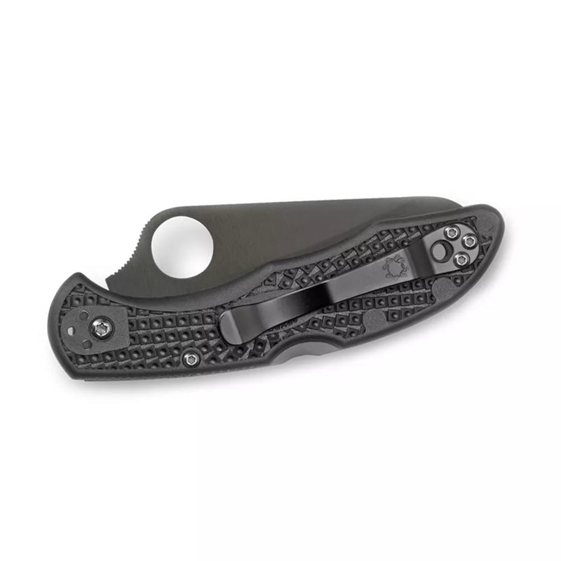 Spyderco Salt 2 Black 3" Plain Edge Folding Pocket Knife (C88PBBK2)