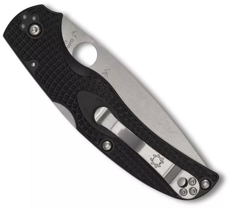 Spyderco Native Chief Black Lightweight Plain Folding 4.02" Pocket Knife (C244PBK)