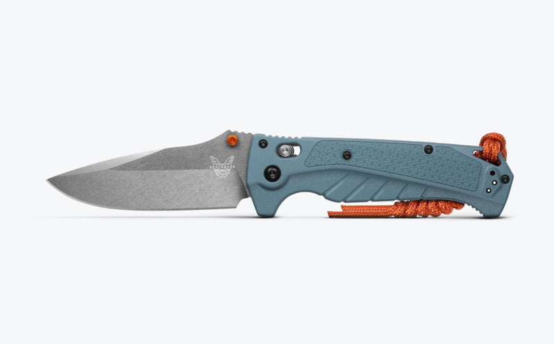 Benchmade Adira Depth Blue Grivory Drop-Point 3.88'' CPM-MagnaCut Folding Knife (18060)