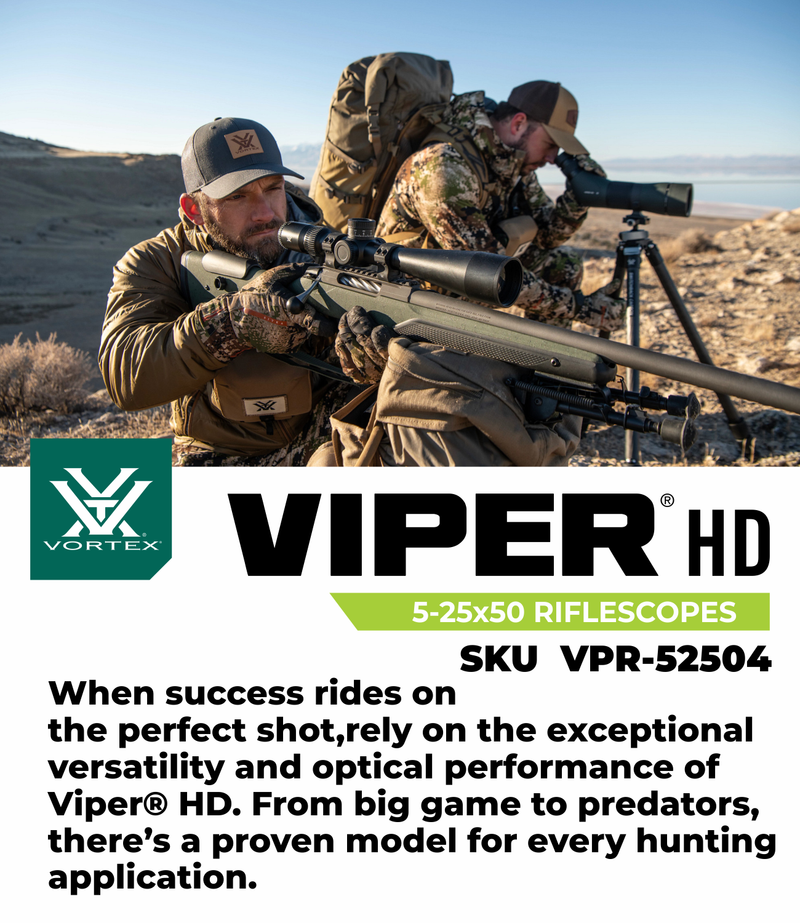 Vortex Optics Viper HD 5-25x50 SFP VMR-3 MRAD Riflescope (VPR-52504)