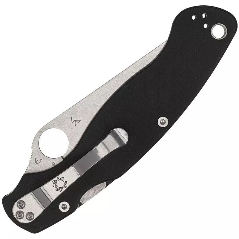 Spyderco Military2 4" Plain Edge Folding Pocket Knife (C36GP2)