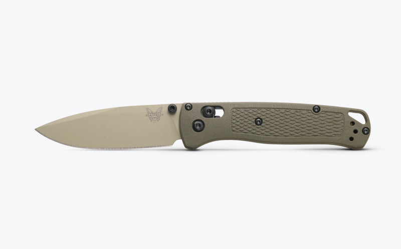 Benchmade Bugout Dark Olive Grivory 3.235" Plain Edge Folding Pocket Knife (535TN-11)