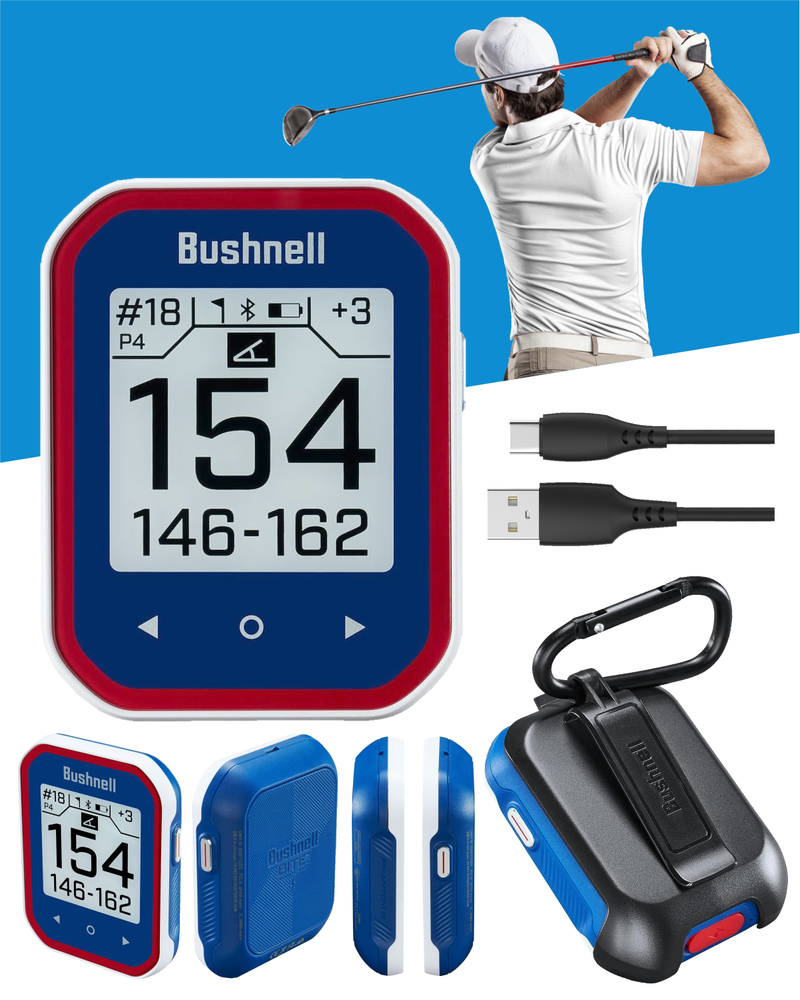 Bushnell Phantom 3 Slope GPS Golf Green with Slope Technology, Touchscreen, Magnetic Cart Mount, Wearable4U