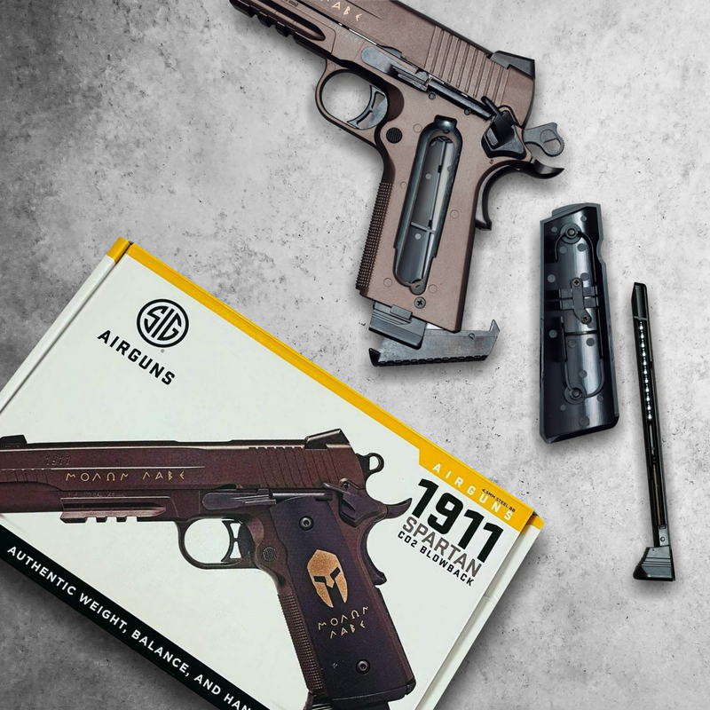 Sig Sauer 1911 Spartan Air Pistol .177 CAL CO2 Air Gun, AIR-1911BB-SPARTAN