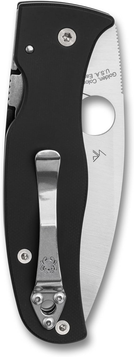 Spyderco Bodacious 3.63" Plain Edge CPM S30V Folding Pocket Knife (C263GP)