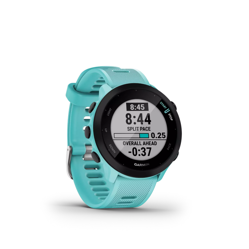 Garmin Forerunner 55 GPS Running Watch with Daily Suggested Workouts, Aqua (010-02562-02)