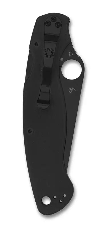 Spyderco Military 2 4" Black G-10 CombinationEdge Pocket Folding Knife (C36GPSBK2)