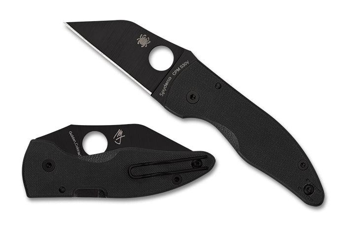 Spyderco MicroJimbo Black G-10 2.45" CPM S30V Folding Pocket Knife (C264GPBK)