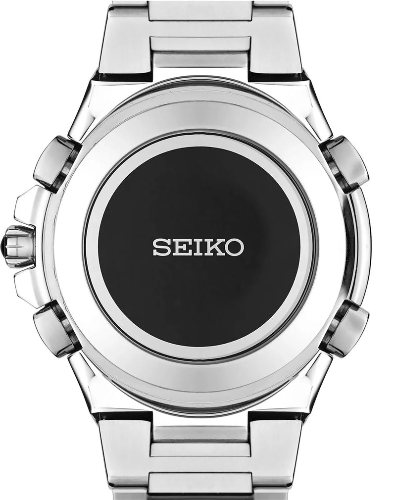 Seiko Coutura Radio Sync Solar Chronograph 44.5 mm Black Dial Men's Watch (SSG009)