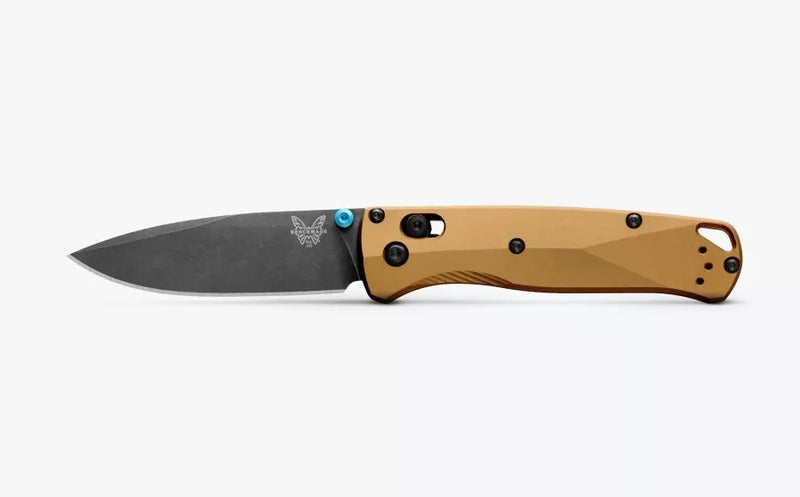 Benchmade Bugout Burnt Brass Aluminum 3.24" Plain Edge Folding Pocket Knife (535BK-07)