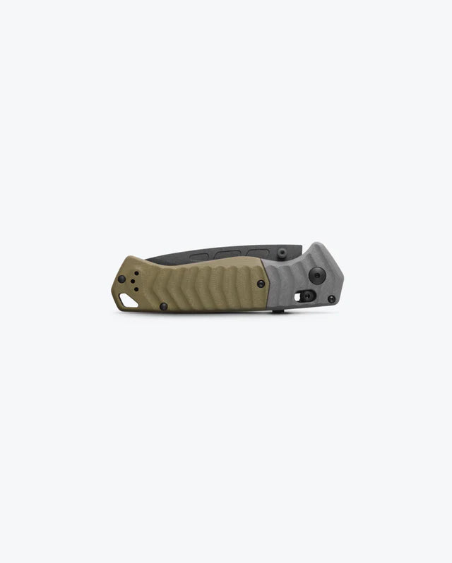 Benchmade PSK Gray and OD Green G10 3.45" Plain Edge Folding Pocket Knife (593BK)