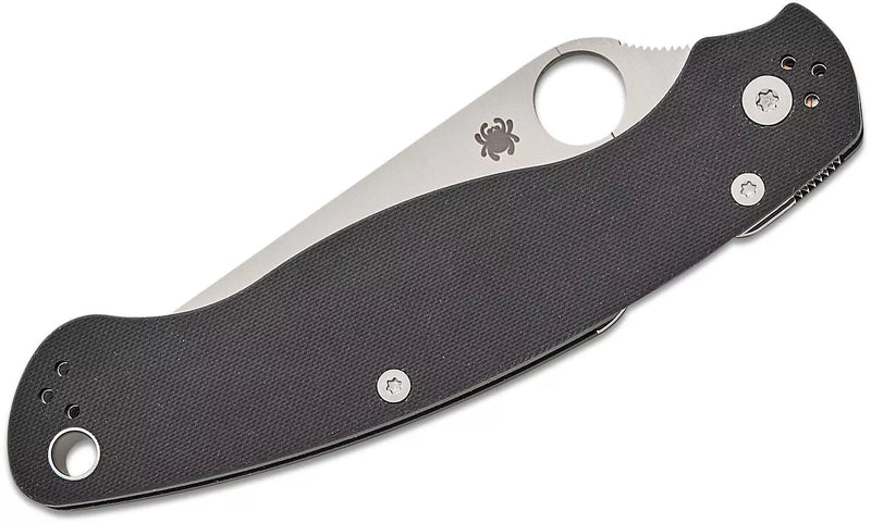 Spyderco Military 2 Serrated S30V Stainless and Black G-10 Pocket Knife (C36GS2)