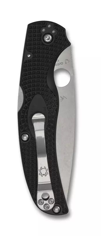 Spyderco Native Chief Black Lightweight Serrated Edge Folding 4.02" Pocket Knife (C244SBK)