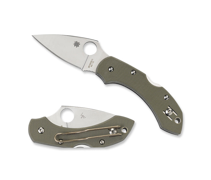 Spyderco Dragonfly G-10 Foliage Green 2.25" Plain Edge Folding Pocket Knife (C28GPFG)