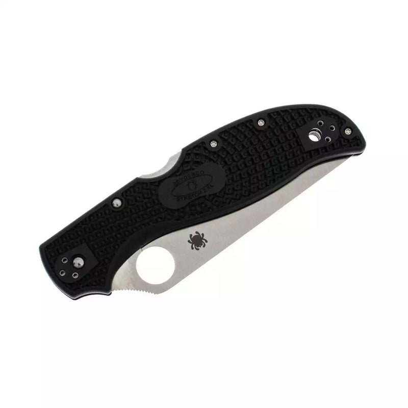 Spyderco Stretch 2 XL Lightweight 3.99" CombinationEdge Folding Pocket Knife (C258PSBK)