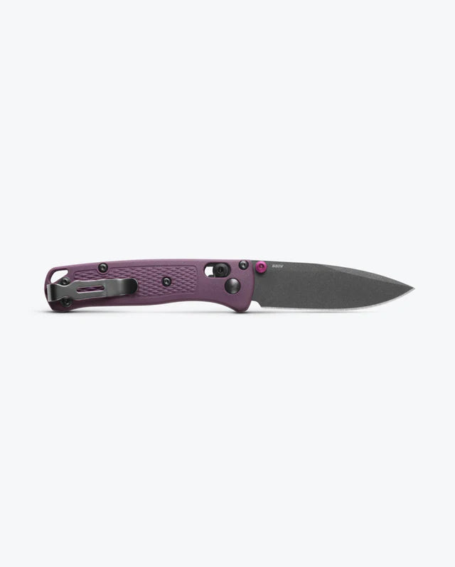 Benchmade Mini Bugout Dark Purple Grivory 2.82" Plain Edge Folding Pocket Knife (533GY-09)