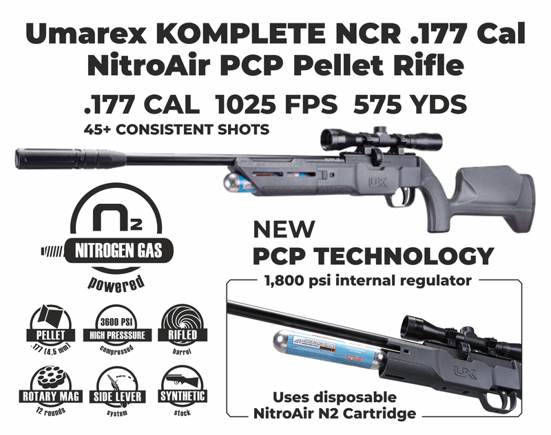 Umarex Komplete NCR .177 caliber Side lever PCP Air rifle (2251556)