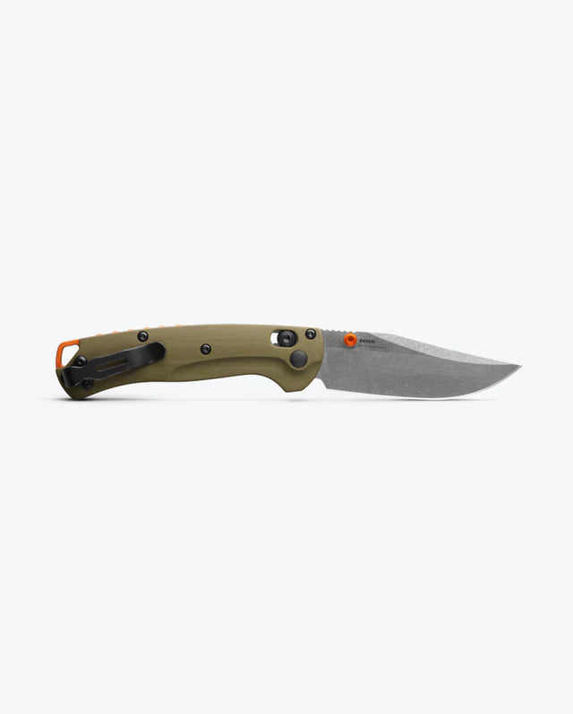 Benchmade Mini Taggedout OD Green G10 3.04" Plain Edge Folding Pocket Knife (15534)