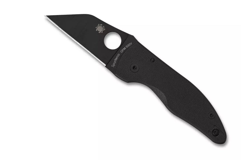 Spyderco MicroJimbo Black G-10 2.45" CPM S30V Folding Pocket Knife (C264GPBK)