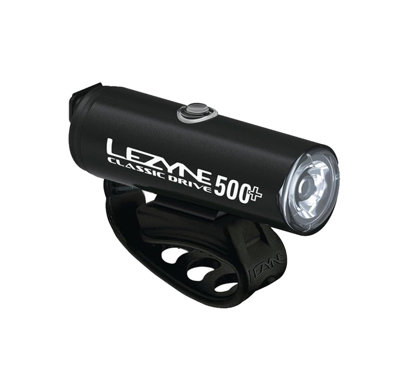 Lezyne Classic Drive 500+ and Zecto Drive 200+ Bicycle Light Set, Front and Rear Pair, 500/200 Lumen, USB-C Rechargeable (1-LED-29P-V737)