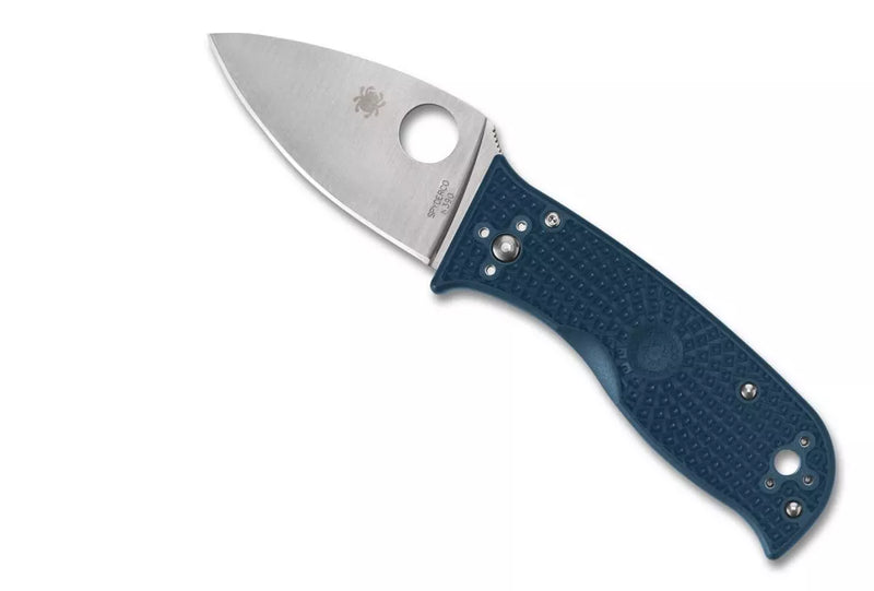 Spyderco Lil' Temperance 3 Lightweight K390 2.92" Plain Edge Folding Pocket Knife (C69PBL3K390)