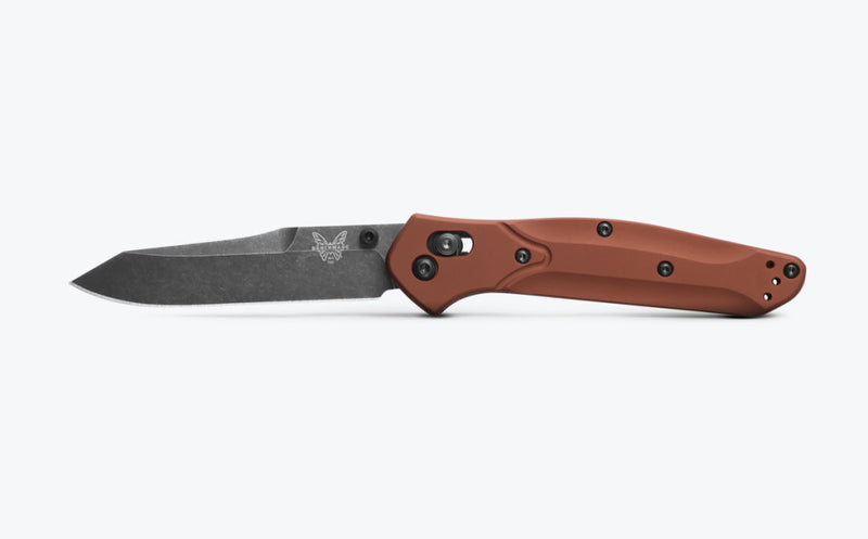 Benchmade Osborne Burnt Copper Aluminum 3.4" Plain Edge Folding Pocket Knife (940BK-03)