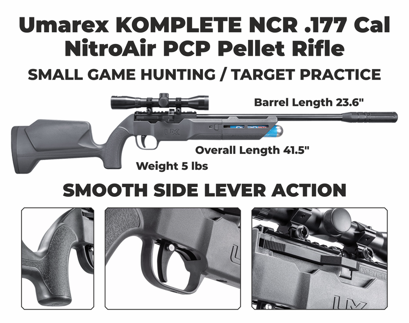 Umarex Komplete NCR .177 caliber Side lever PCP Air rifle (2251556)