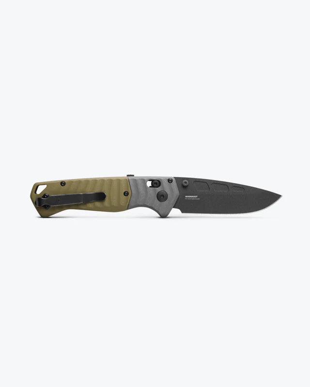 Benchmade PSK Gray and OD Green G10 3.45" Plain Edge Folding Pocket Knife (593BK)