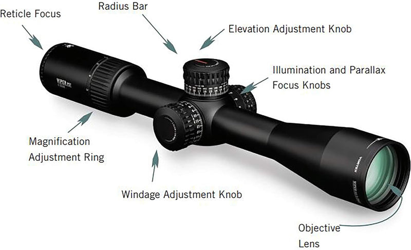 Vortex Optics Viper PST Gen II 3-15x44 Second Focal Plane Riflescope EBR-4 (MOA) Reticle 30mm Tube (PST-3151)